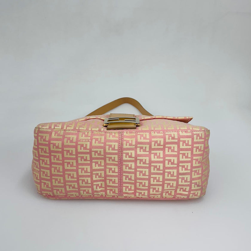 Fendi Borsa a spalla Mama Baguette Zucchino Rosa