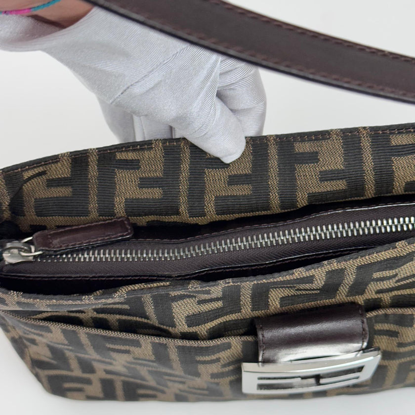 Fendi Borsa a spalla Zucca FF vintage