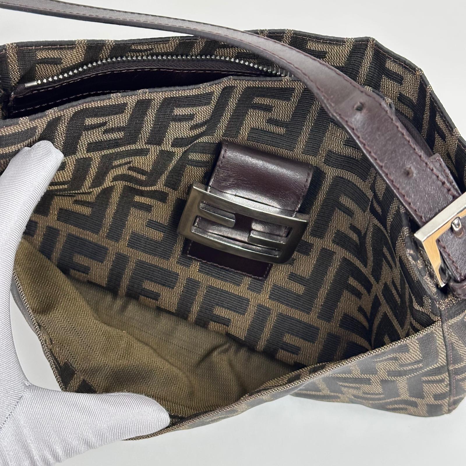 Fendi Borsa a spalla Zucca FF vintage