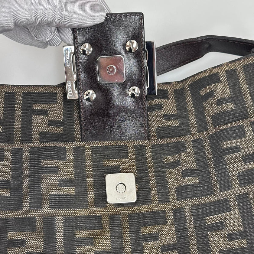 Fendi Borsa a spalla Zucca FF vintage