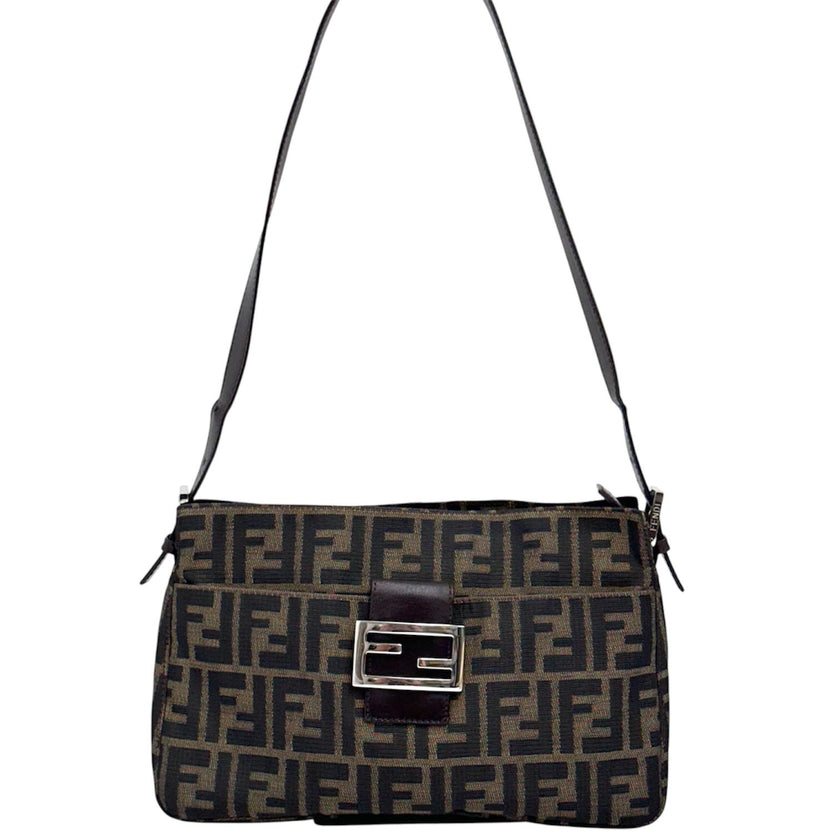 Fendi Borsa a spalla Zucca FF vintage