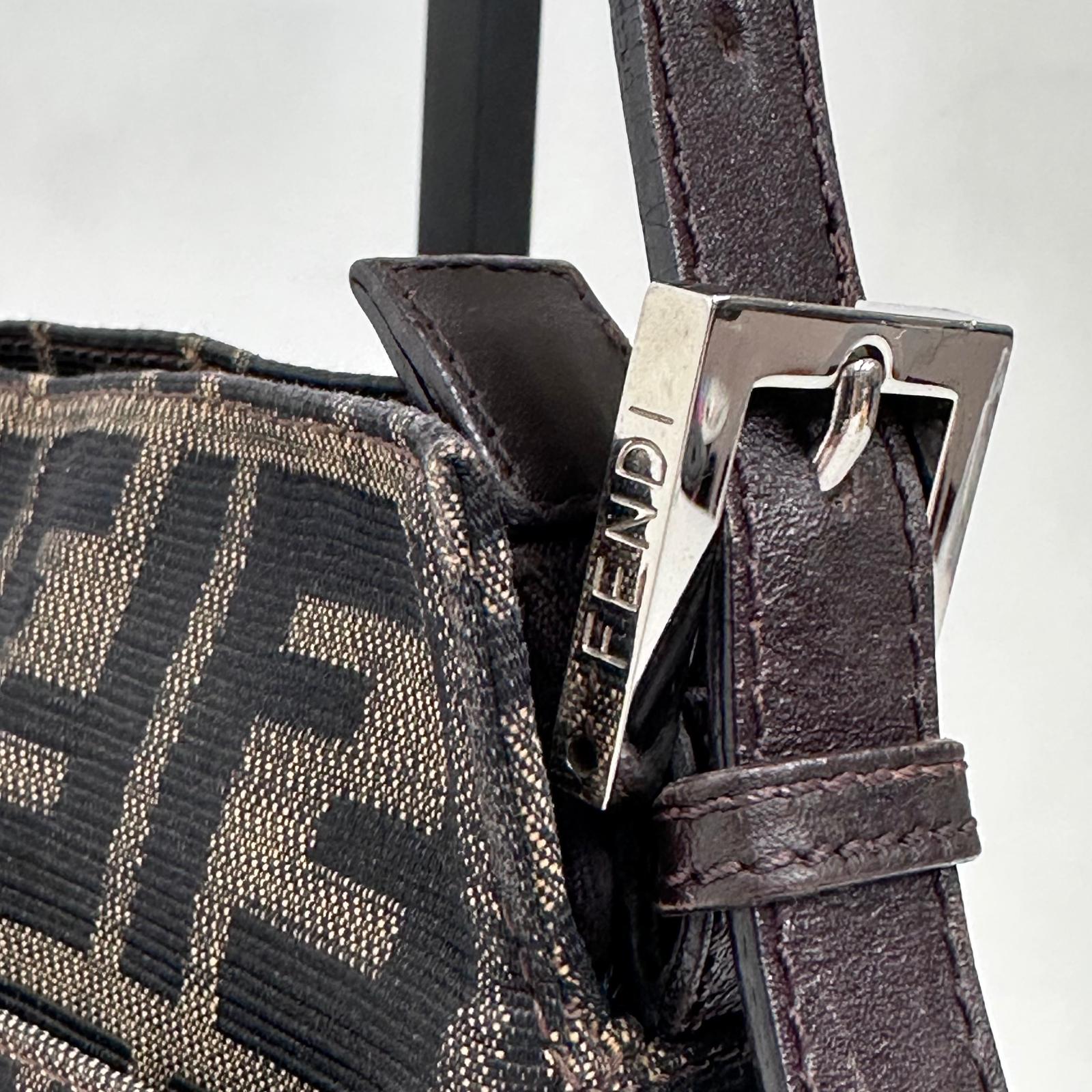 Fendi Borsa a spalla Zucca FF vintage