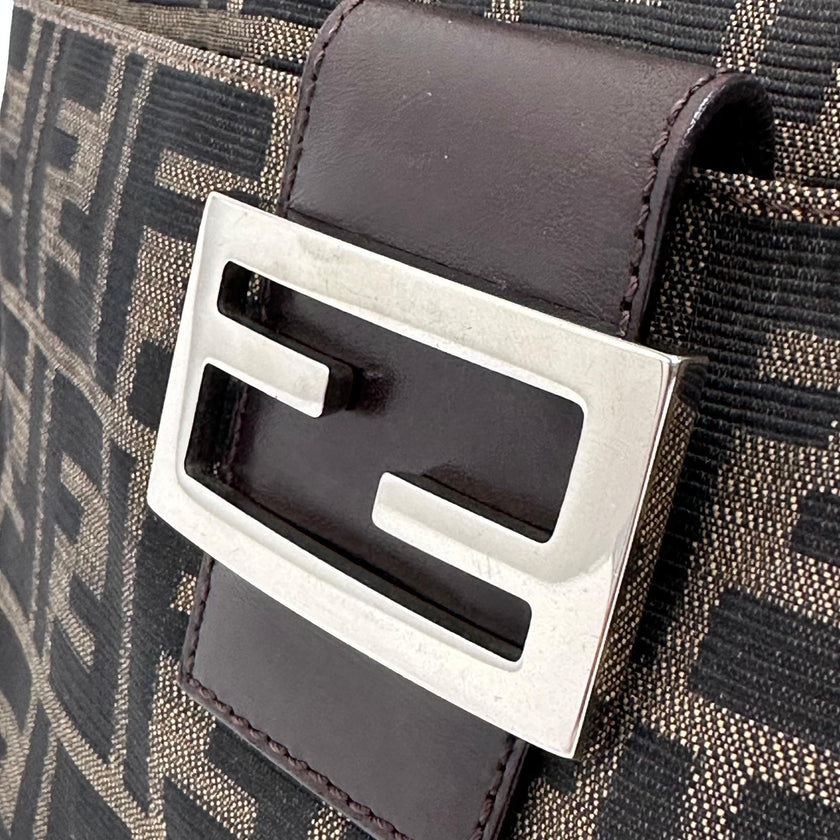 Fendi Borsa a spalla Zucca FF vintage