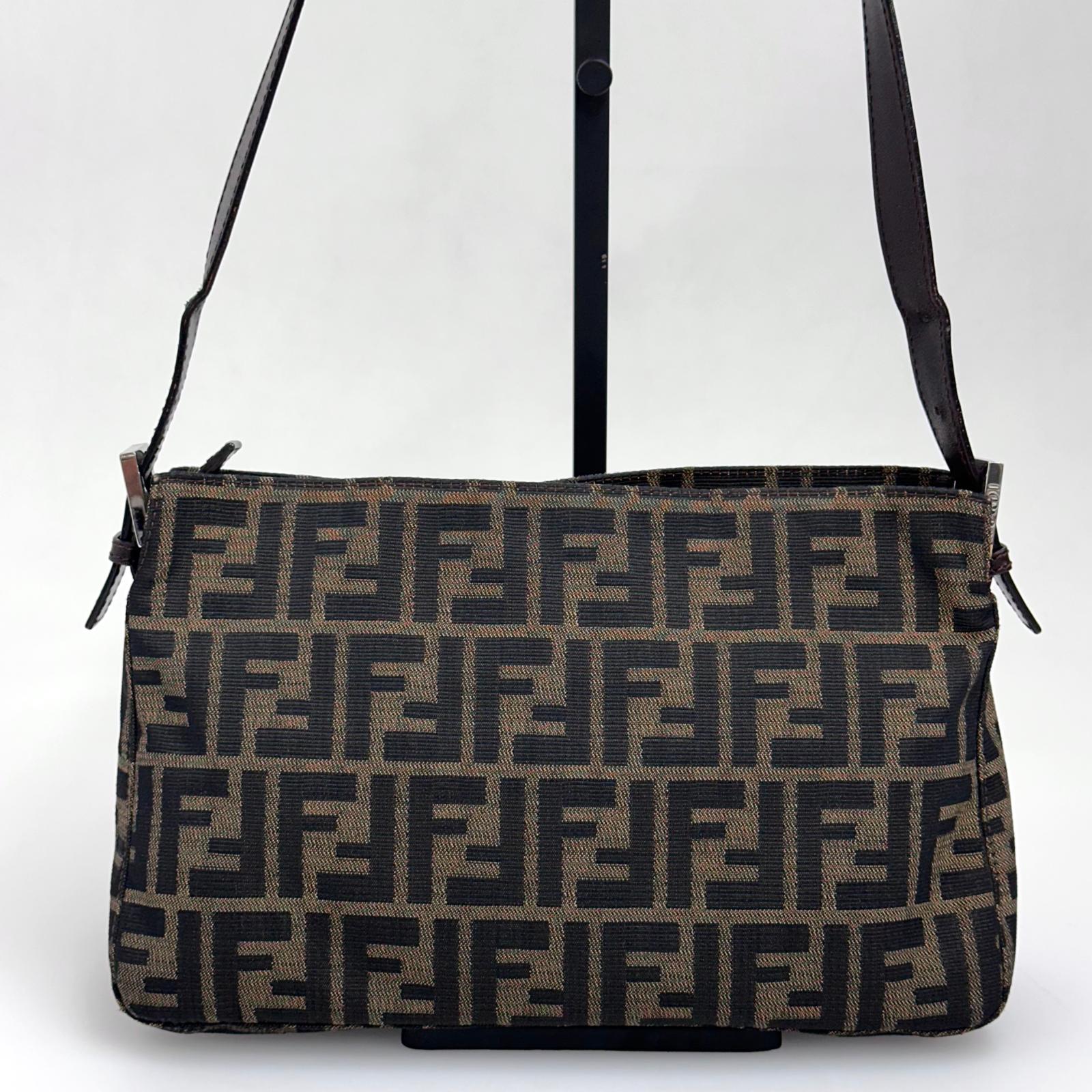 Fendi Borsa a spalla Zucca FF vintage