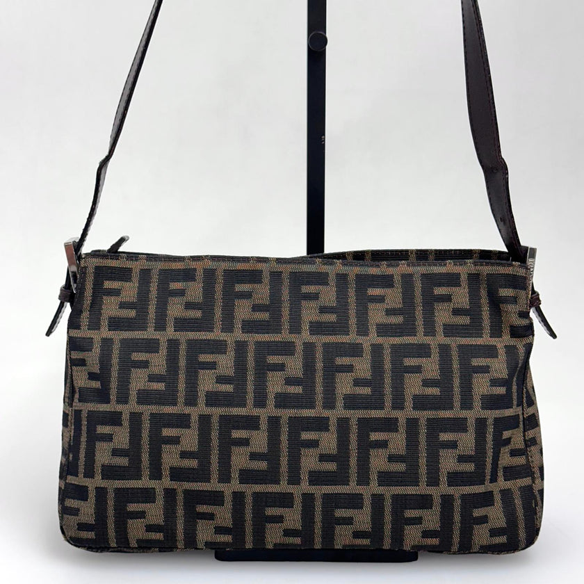 Fendi Borsa a spalla Zucca FF vintage