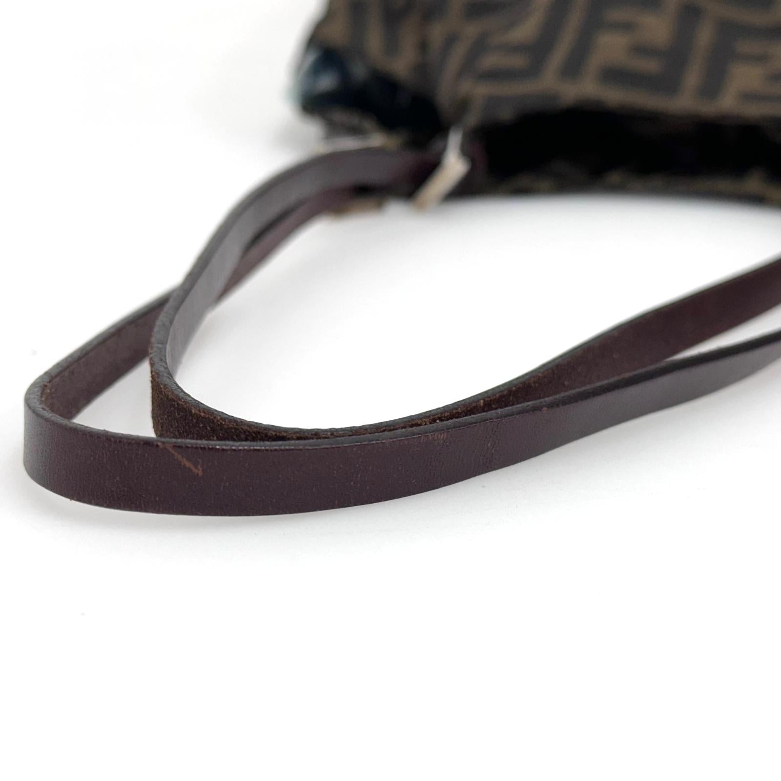 Fendi Borsa shopper a spalla in tela Zucca FF