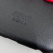 Fendi Cover iPhone 6/6s/7 in pelle nera con applicazione mink rossa