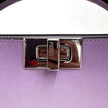 Fendi Peekaboo Regular in Pelle Sfumata Lilla con Finiture Silver