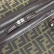 Fendi Trolley Vintage Zucca FF in tela marrone e pelle