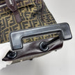 Fendi Trolley Vintage Zucca FF in tela marrone e pelle