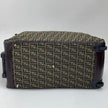 Fendi Trolley Vintage Zucca FF in tela marrone e pelle