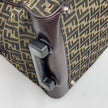 Fendi Trolley Vintage Zucca FF in tela marrone e pelle