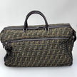 Fendi Trolley Vintage Zucca FF in tela marrone e pelle