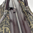 Fendi Trolley Vintage Zucca FF in tela marrone e pelle