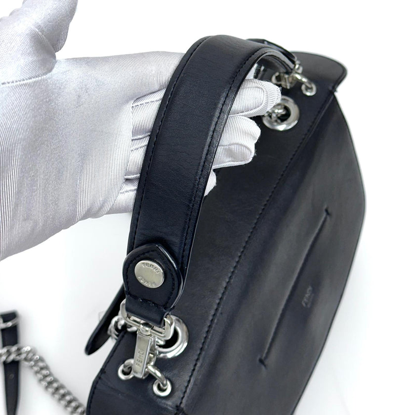 Fendi Zaino Back to School in pelle nera a 3 Vie