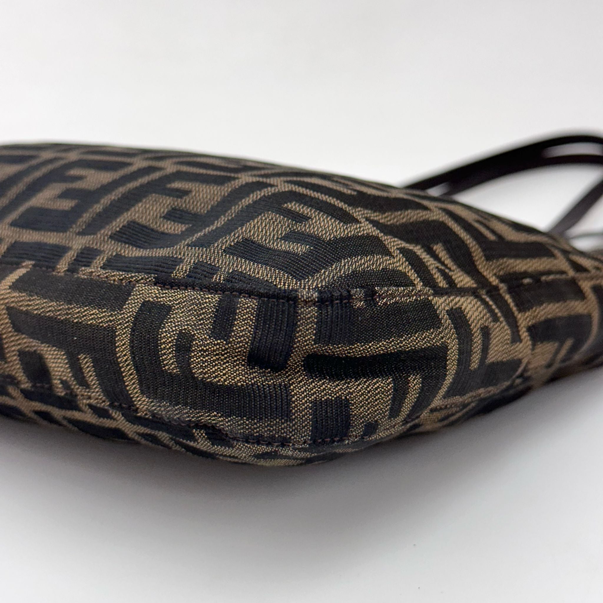 Fendi Zucchino Borsa a spalla Mama Baguette Marrone