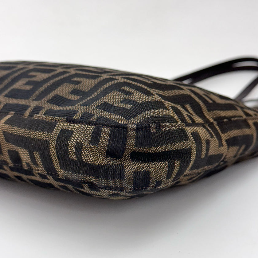 Fendi Zucchino Borsa a spalla Mama Baguette Marrone