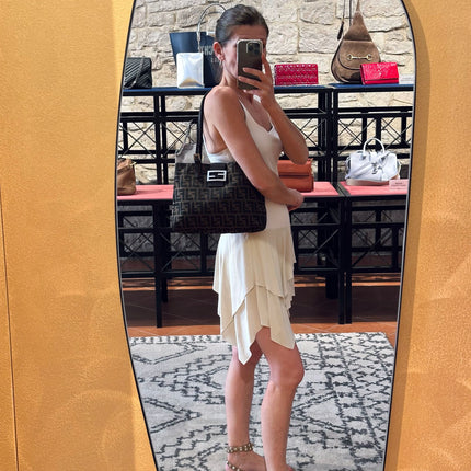 Fendi Zucchino Borsa a spalla Mama Baguette Marrone