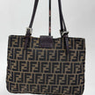 Fendi Zucchino Borsa a spalla Mama Baguette Marrone