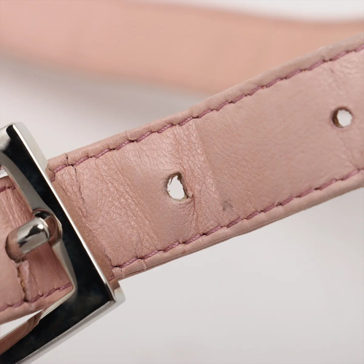 Fendi Borsa Baguette a spalla in pelle rosa cipria