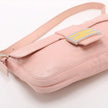 Fendi Borsa Baguette a spalla in pelle rosa cipria