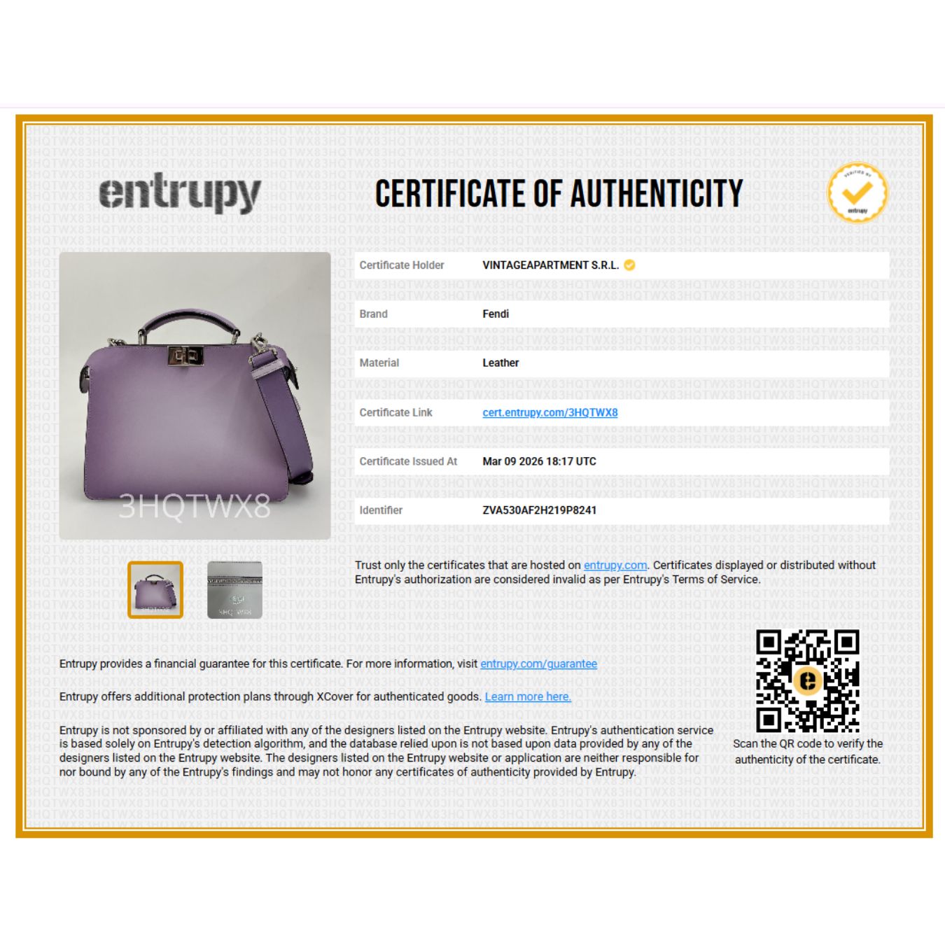 Fendi Peekaboo Regular in Pelle Sfumata Lilla con Finiture Silver