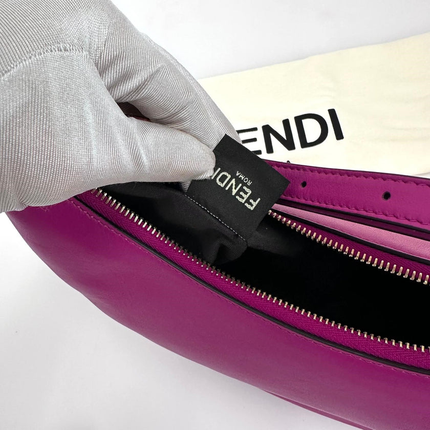 Fendi borsa a spalla Fendigraphy Small Nappa in pelle Fucsia