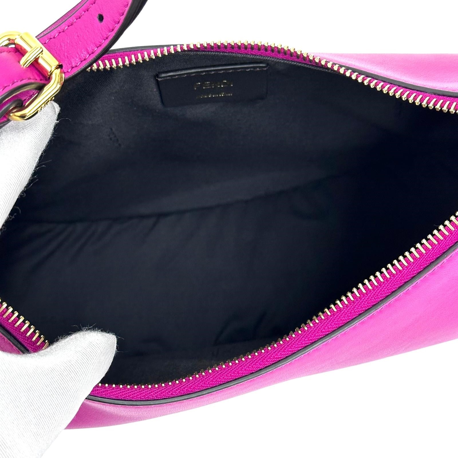 Fendi borsa a spalla Fendigraphy Small Nappa in pelle Fucsia