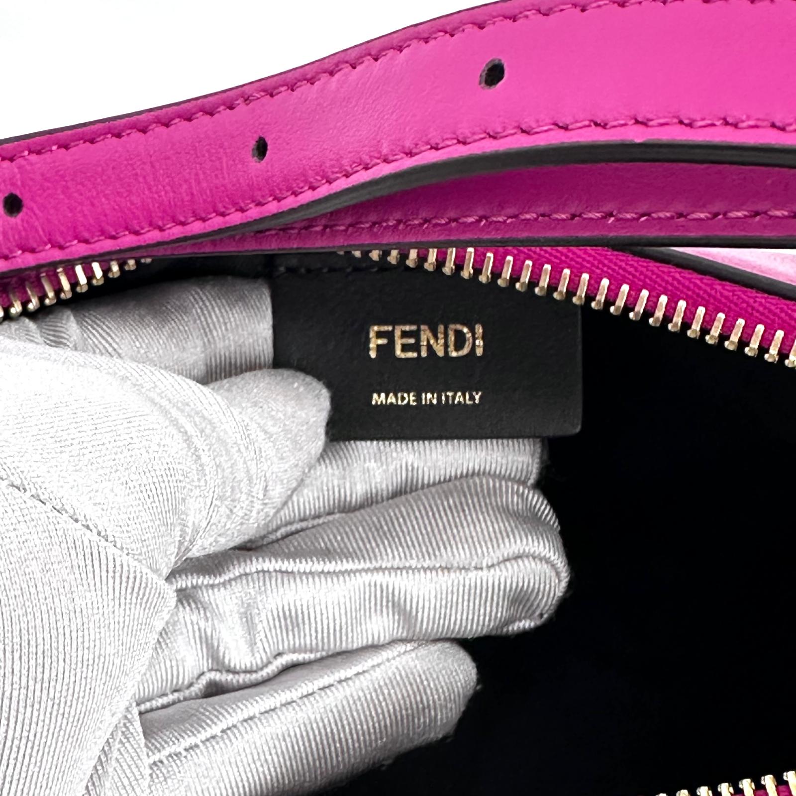 Fendi borsa a spalla Fendigraphy Small Nappa in pelle Fucsia