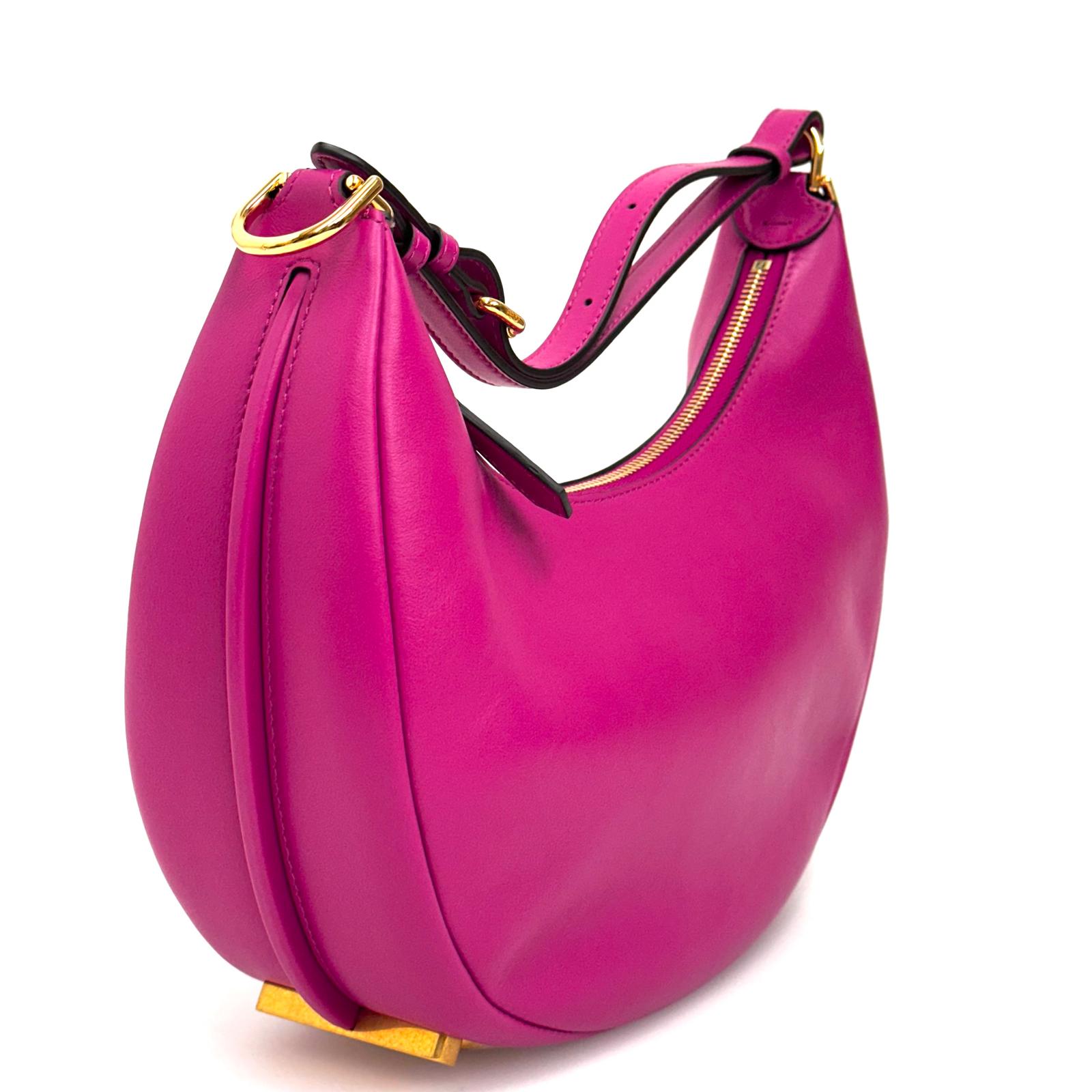 Fendi borsa a spalla Fendigraphy Small Nappa in pelle Fucsia