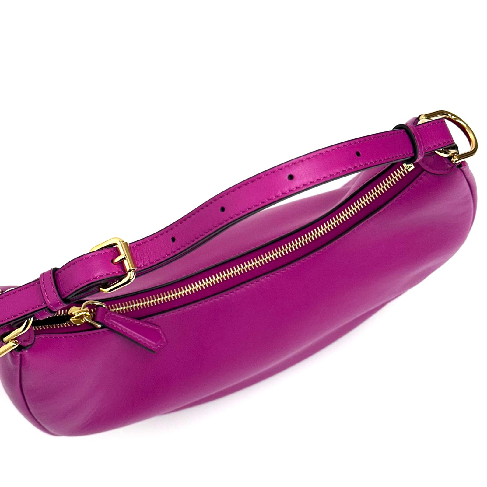Fendi borsa a spalla Fendigraphy Small Nappa in pelle Fucsia