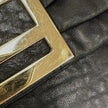Fendi borsa a tracolla modello Baguette in pelle nappa nera