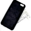 Fendi cover per iPhone 6/6s/7 in pelle nera con applicazione mink rosa cipria