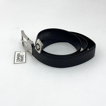Gianni Versace Cintura in pelle nera Medusa Mis. 100