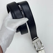 Gianni Versace Cintura in pelle nera Medusa Mis. 100