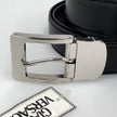 Gianni Versace Cintura in pelle nera Medusa Mis. 100