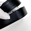 Gianni Versace Cintura in pelle nera Medusa Mis. 100