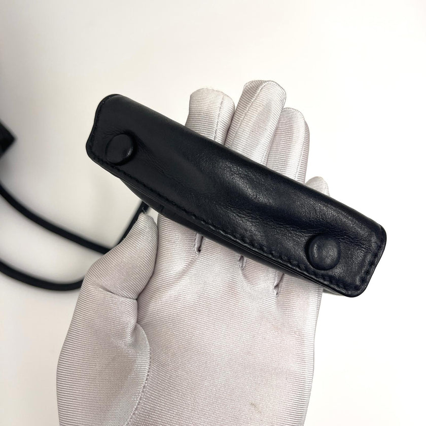 Gianni Versace Couture Medusa Maxi Sacca Vintage in Pelle Nera