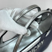 Givenchy Borsa Antigona Shopping Bag in pelle di vitello blu e argento con pochette