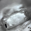 Givenchy Borsa Antigona Shopping Bag in pelle di vitello blu e argento con pochette