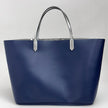 Givenchy Borsa Antigona Shopping Bag in pelle di vitello blu e argento con pochette