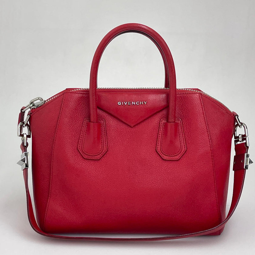 Givenchy Borsa Antigona Small in Pelle Rossa