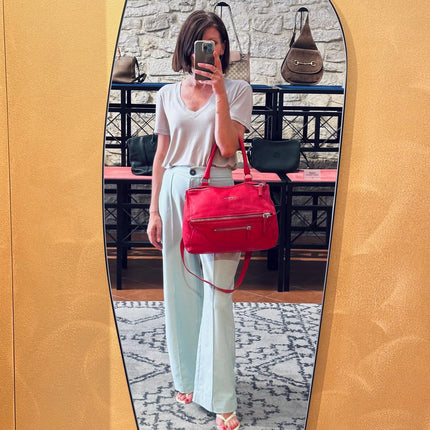 Givenchy Borsa Pandora Medium in pelle rossa con tracolla