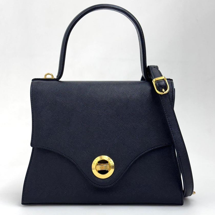 Givenchy Borsa Vintage Sacs à Main Nera in Pelle Saffiano con Tracolla