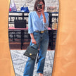 Givenchy Borsa Vintage Sacs à Main Nera in Pelle Saffiano con Tracolla