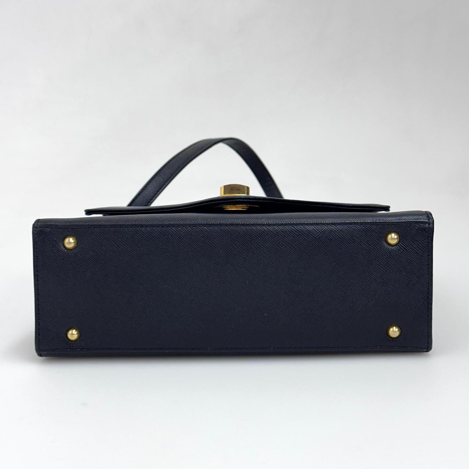 Givenchy Borsa Vintage Sacs à Main Nera in Pelle Saffiano con Tracolla