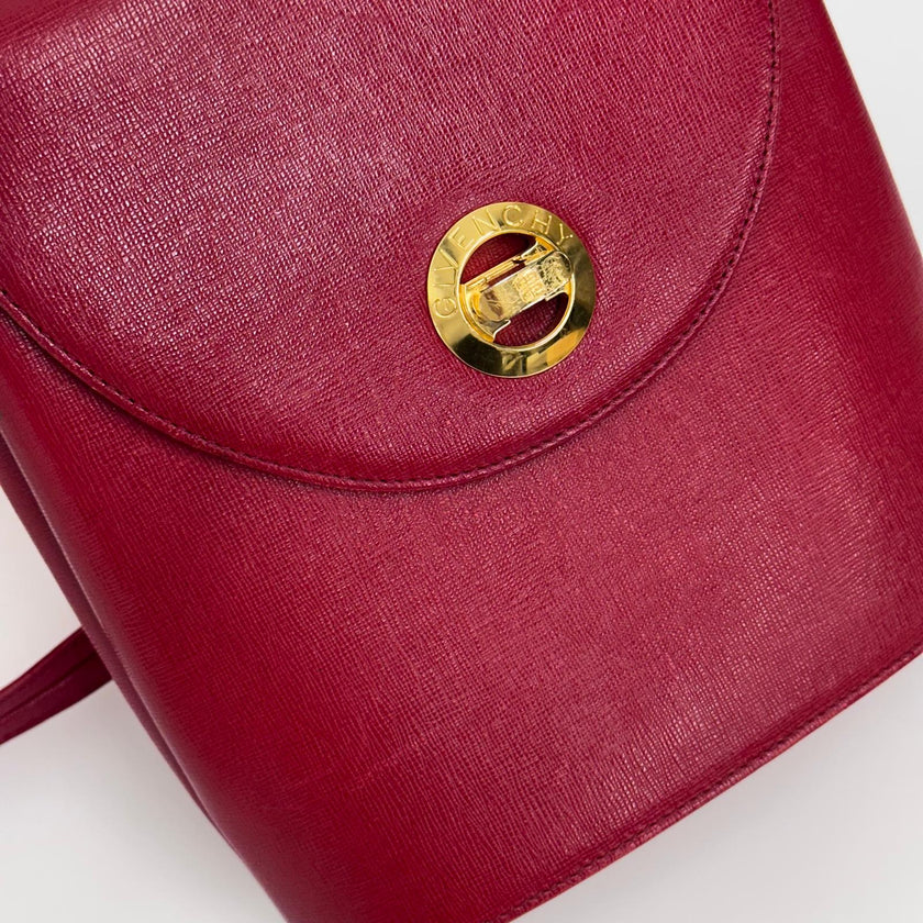 Givenchy Borsa a Tracolla Vintage in Pelle Rossa