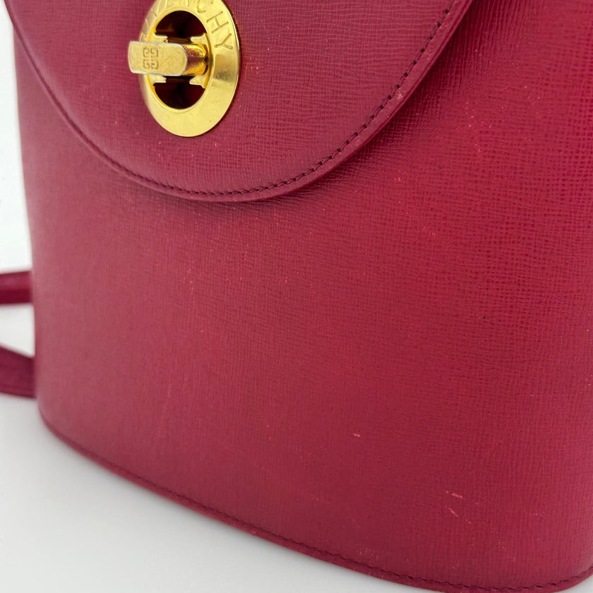 Givenchy Borsa a Tracolla Vintage in Pelle Rossa