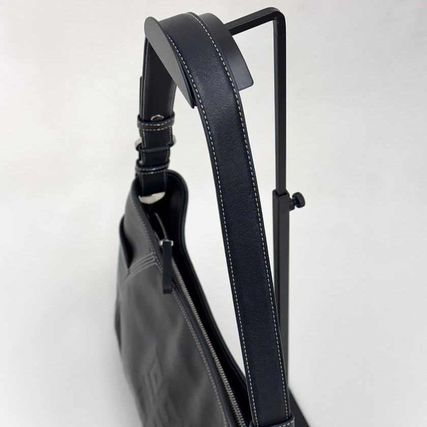 Givenchy Maxi Borsa Hobo Vintage 4G in Pelle Nera