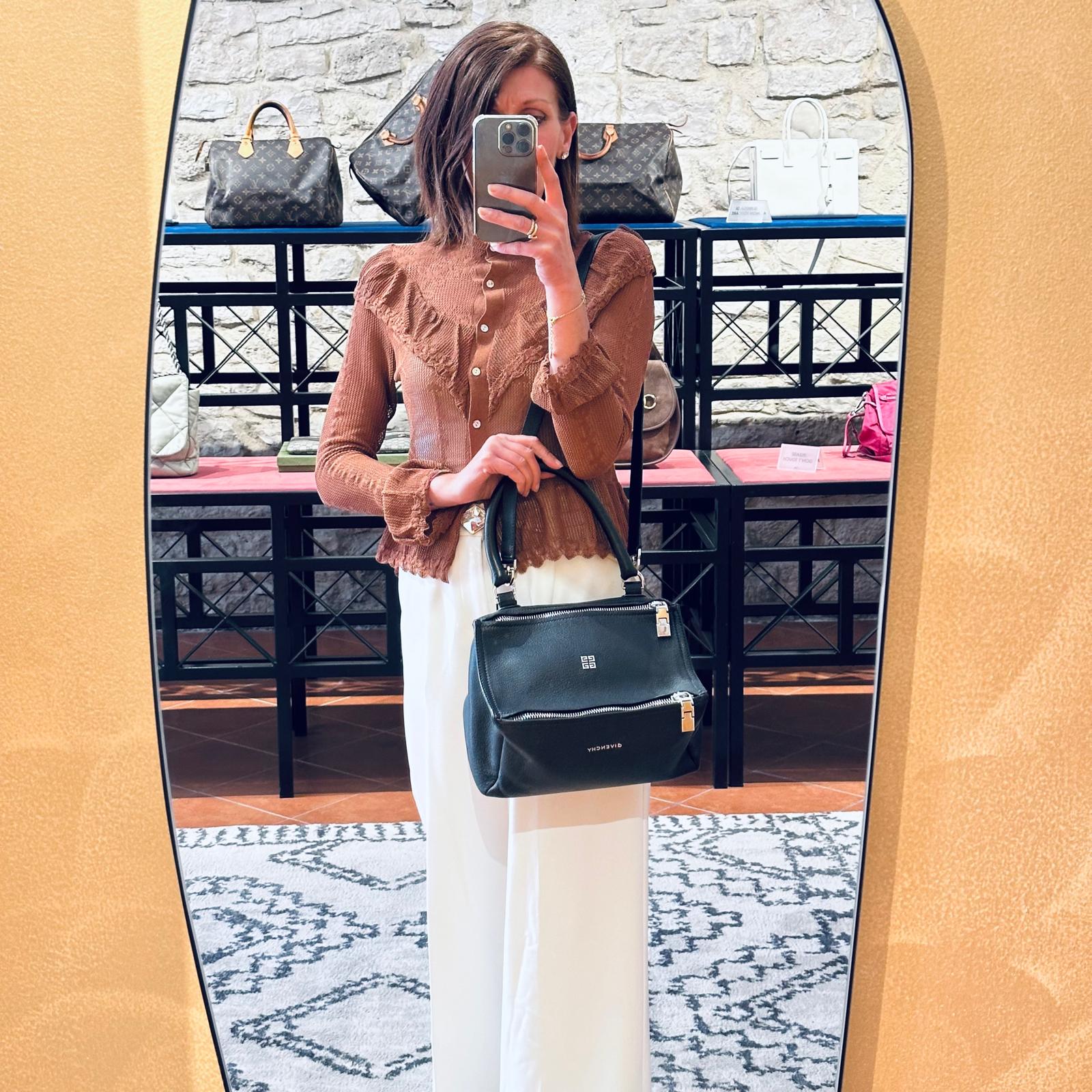 Givenchy borsa Pandora piccola in pelle nera